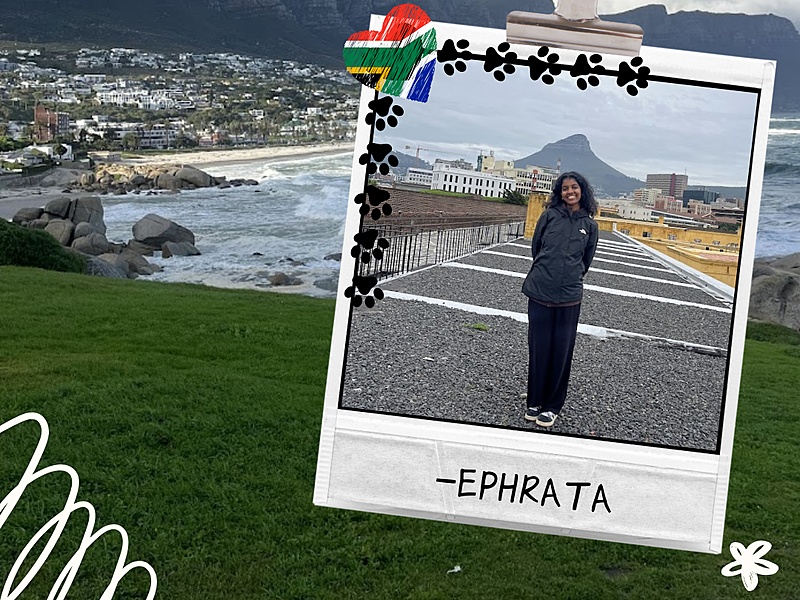 Ephrata standing with the background of Cape Town