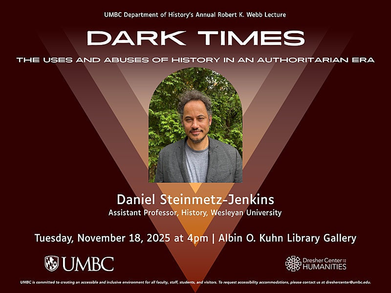 A small version of the Webb Lecture Poster containing an image of the speaker.
