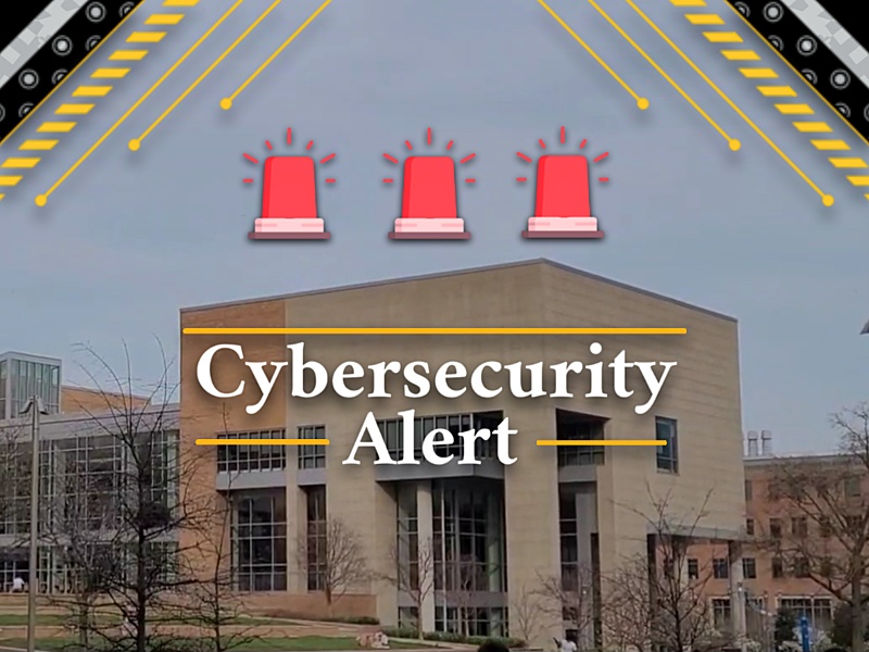 Image of the Commons with the text Cybersecurity Alert over it