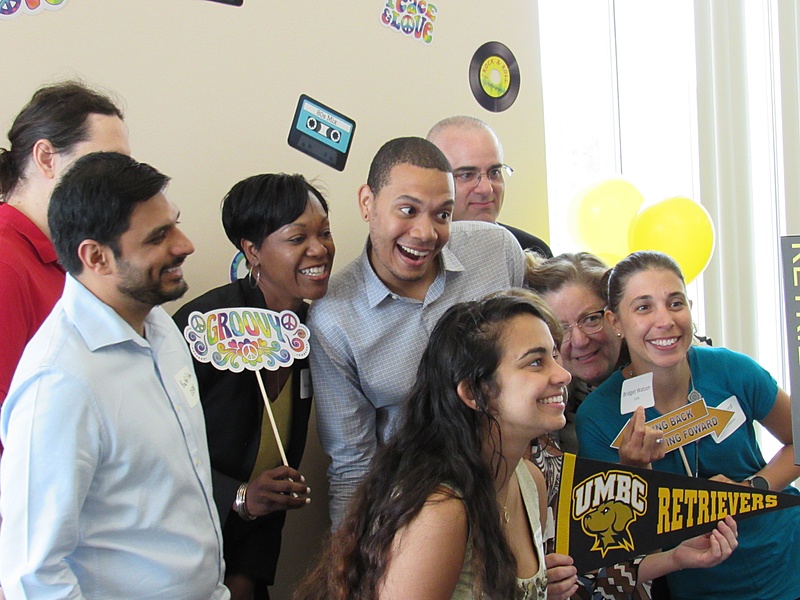 A group of enrollment management staff smiling