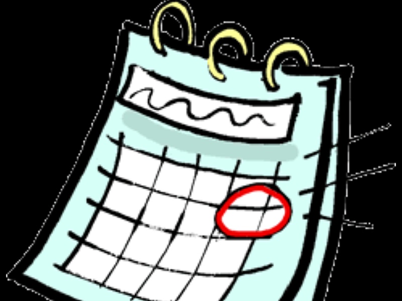 graphic of calendar with date circled in red