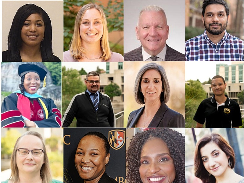 Several headshots of UMBC Enrollment Management staff members
