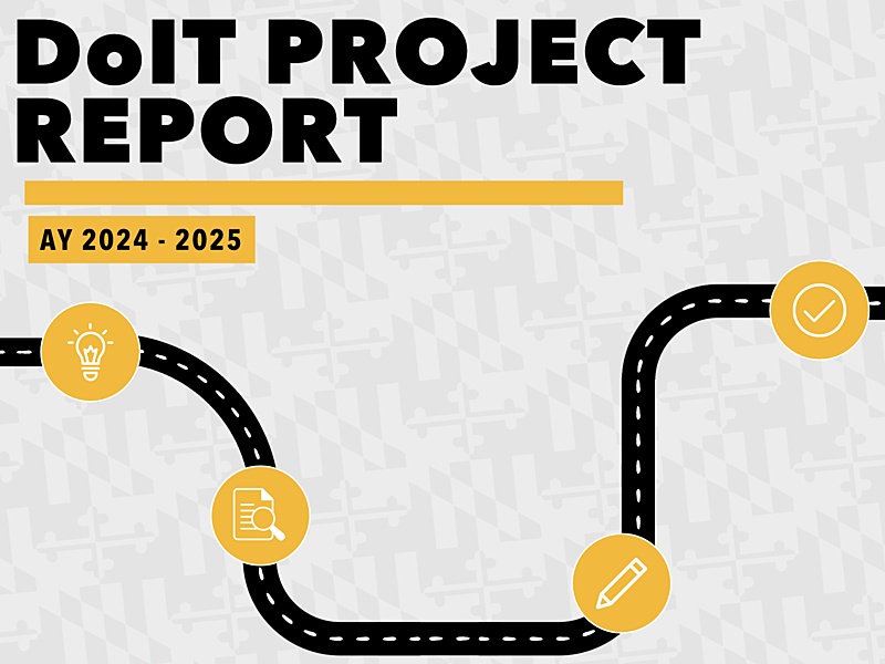 screenshot of the DoIT Project Report, AY 2024 to 2025, showing a roadmap with icons