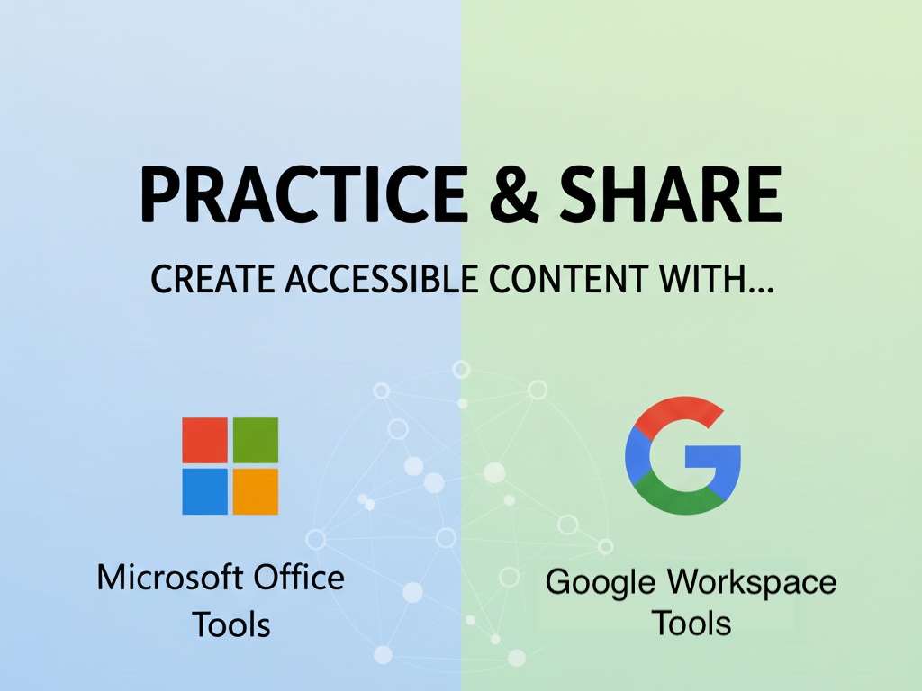 Graphic is split into two color sections. The left side shows the Microsoft Office logo with the label Microsoft Office Tools, and the right side shows the Google Workspace logo with the label Google Workspace Tools