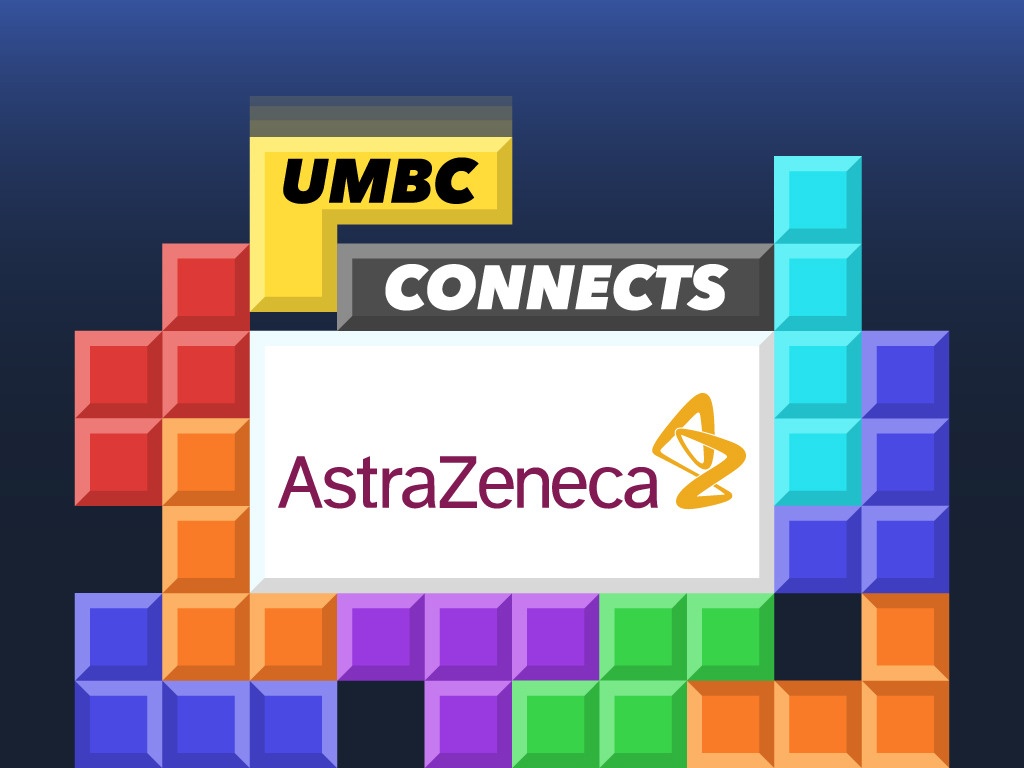 UMBC Connects graphic: AstraZeneca logo