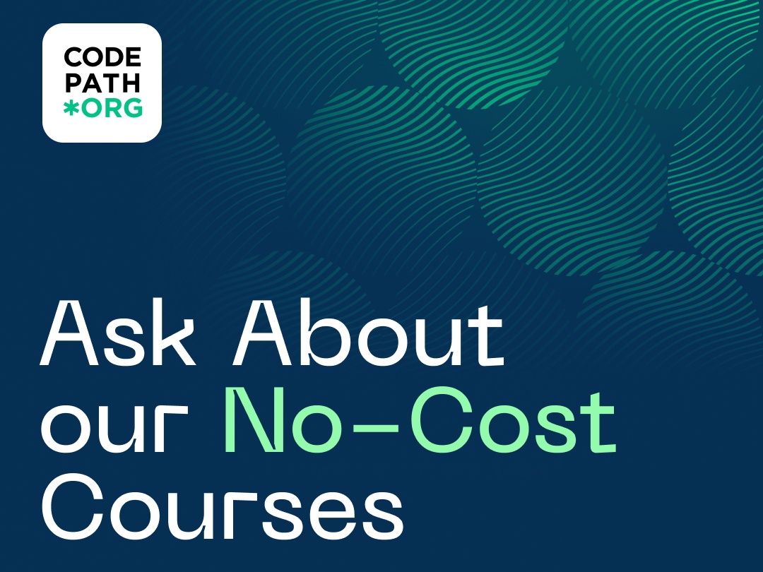 ask about our no cost courses- logo