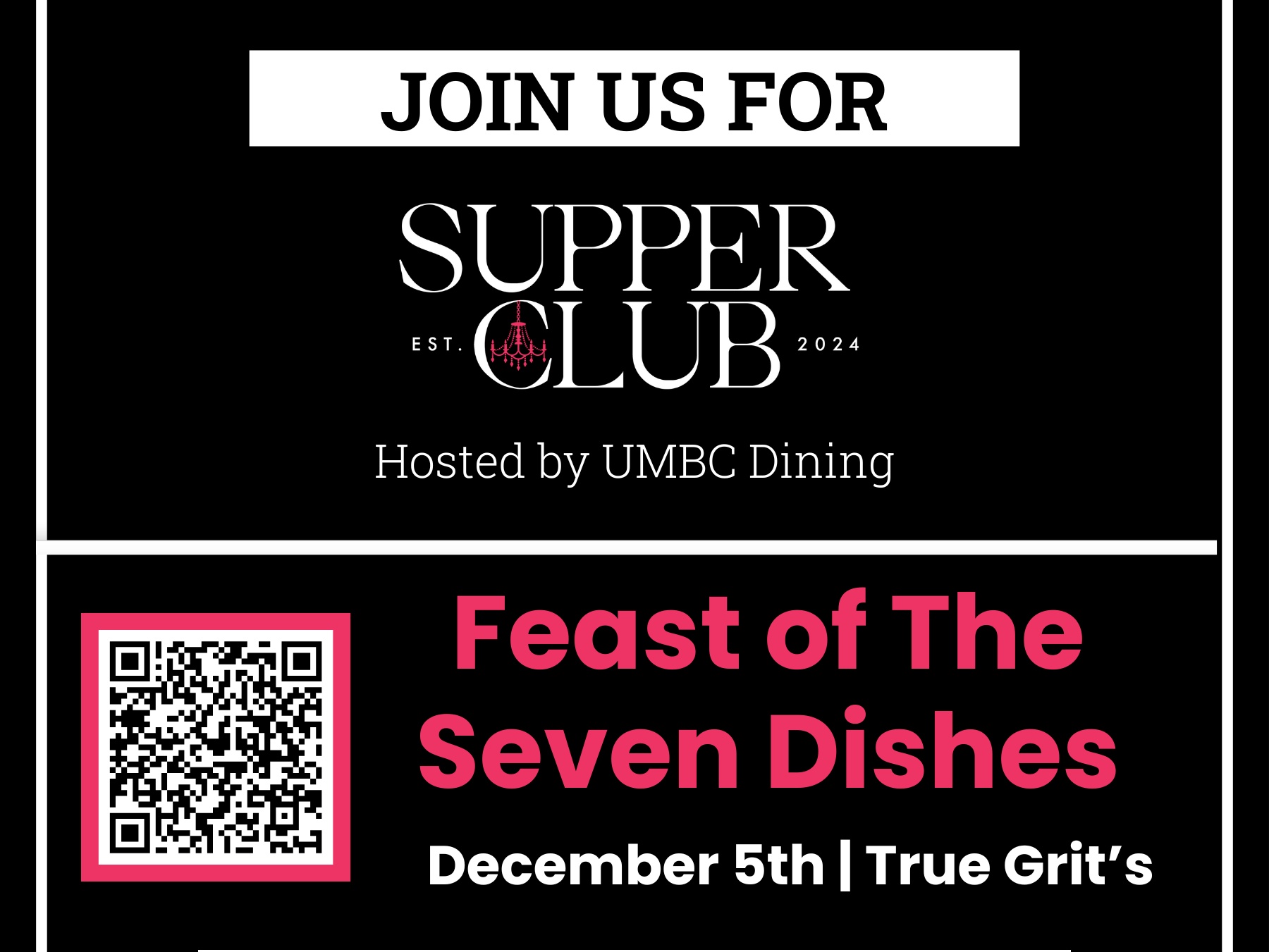 #UMBCDining #TrueGrit's #UMBC #DiningHall #SupperClub #Feast