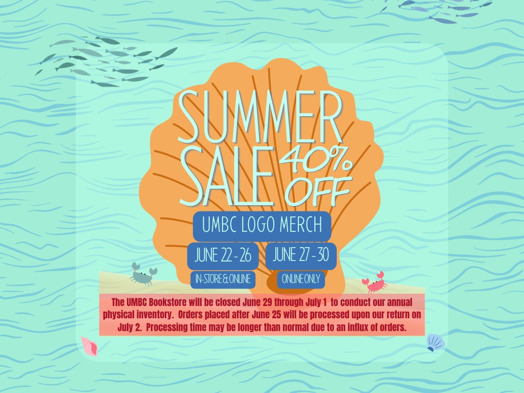 Graphic showing 40% off sale information from June 22 through June 30.