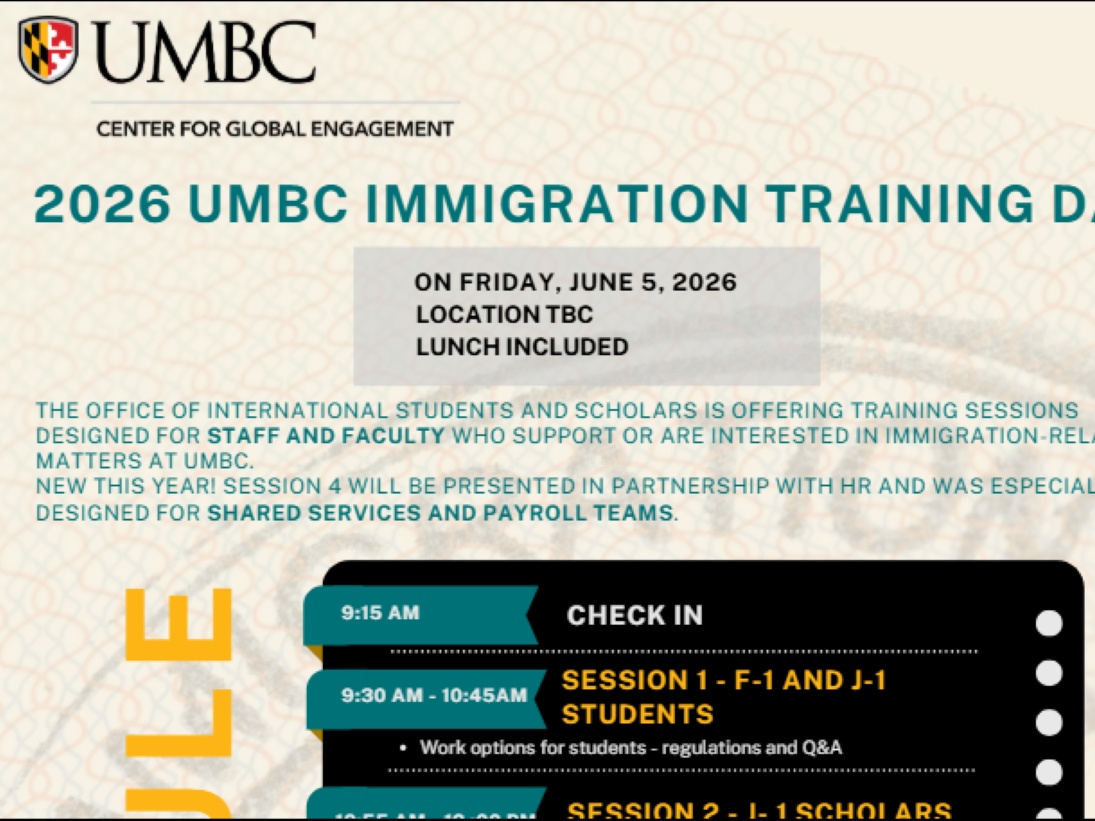 Screenshot of the 2026 Immigration Training Day flyer