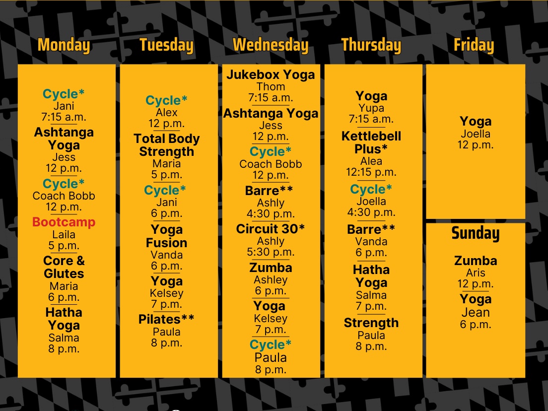 Group Fitness Fall 25